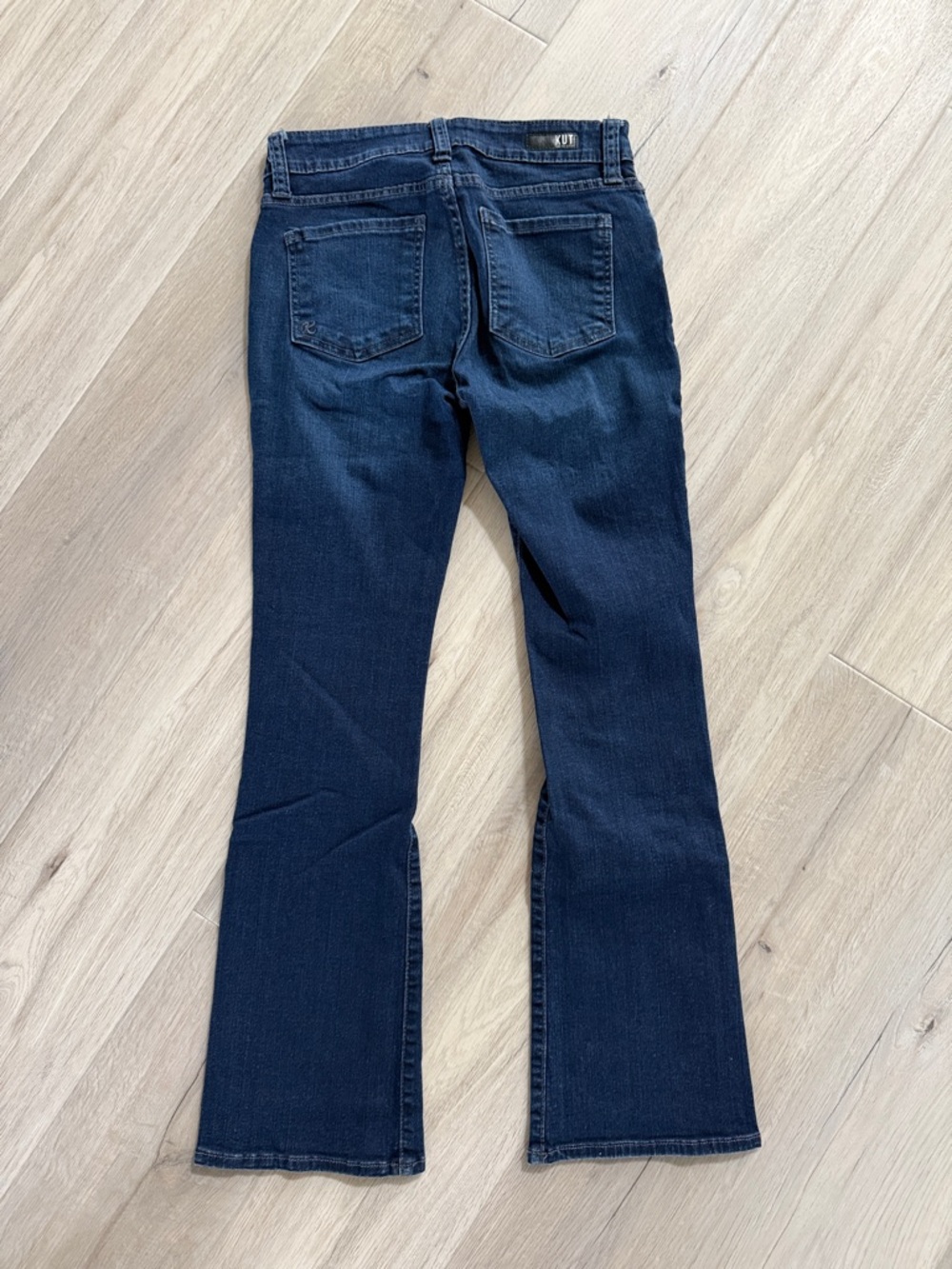 Kut from the Kloth Navy Flare Leg Jeans - Picture 2 of 3